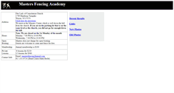 Desktop Screenshot of mastersfencing.com